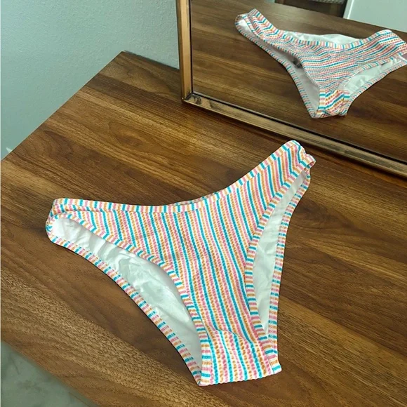 Kittenish Striped Bikini Bottom - Picture 1 of 2